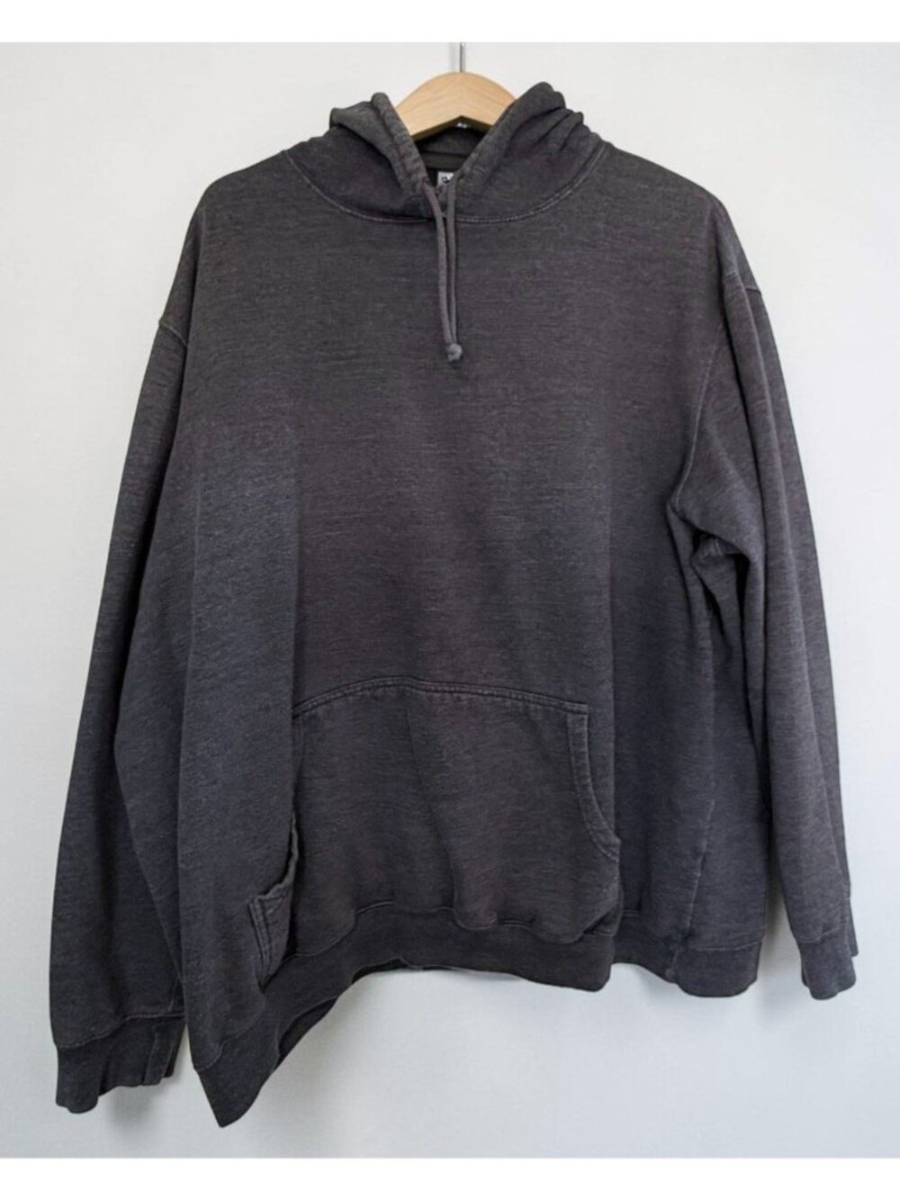 KingSize Hoodie Sweatshirt 3XL Heavyweight Mens Pullover Charcoal Grey